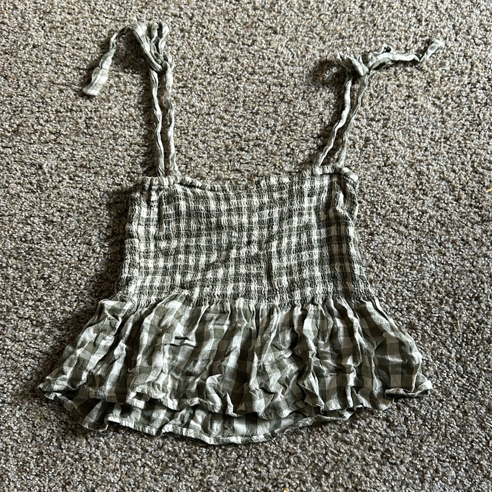 Plaid crop top